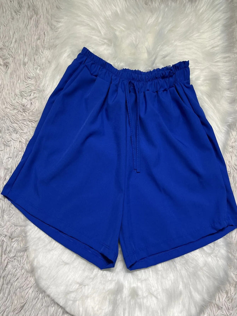 Short Feminino Liso com Bolso - Lojas Onlishop