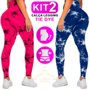 Kit Com 2 Calças Legging Tie Dye