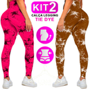 Kit Com 2 Calças Legging Tie Dye