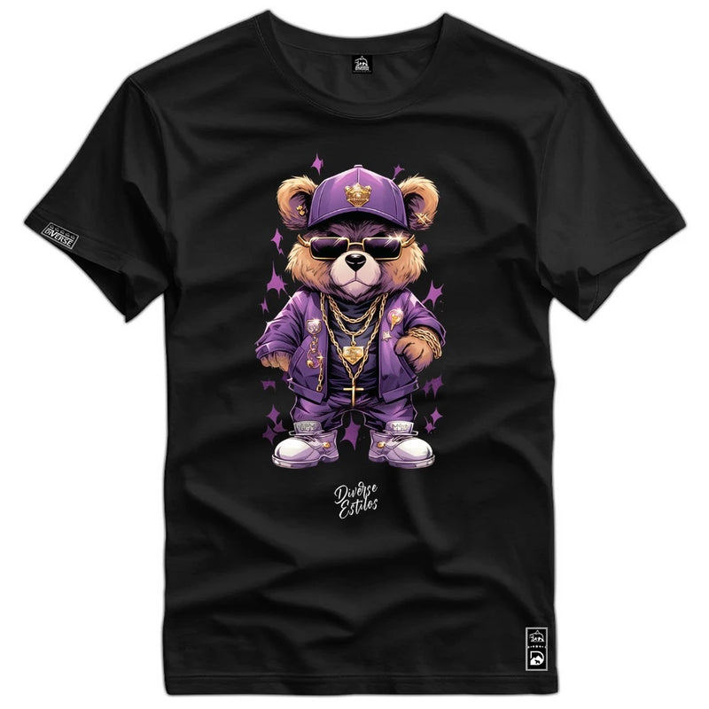 Camiseta Masculina Ursinho Estiloso