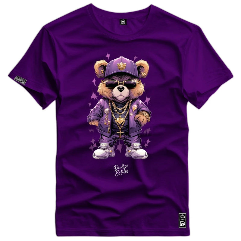 Camiseta Masculina Ursinho Estiloso