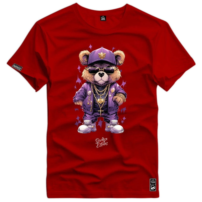 Camiseta Masculina Ursinho Estiloso