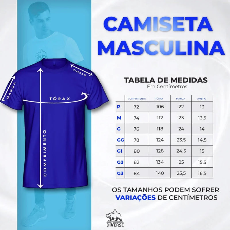 Camiseta Masculina Ursinho Estiloso