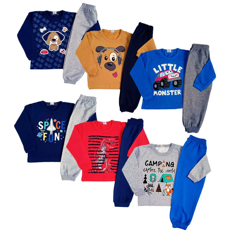 Conjunto Moletom Infanti Masculino 4 Peças