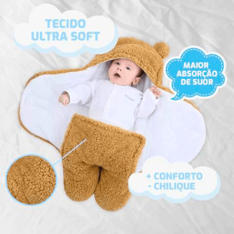 Saco de Dormir Ursinho - Lojas Onlishop