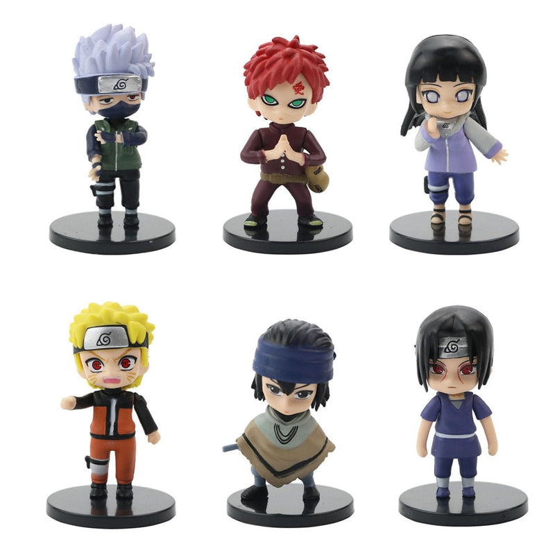 Conjunto Com 12 Bonecos Do Anime Naruto - Lojas Onlishop