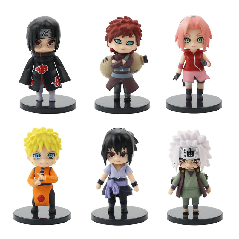 Conjunto Com 12 Bonecos Do Anime Naruto - Lojas Onlishop