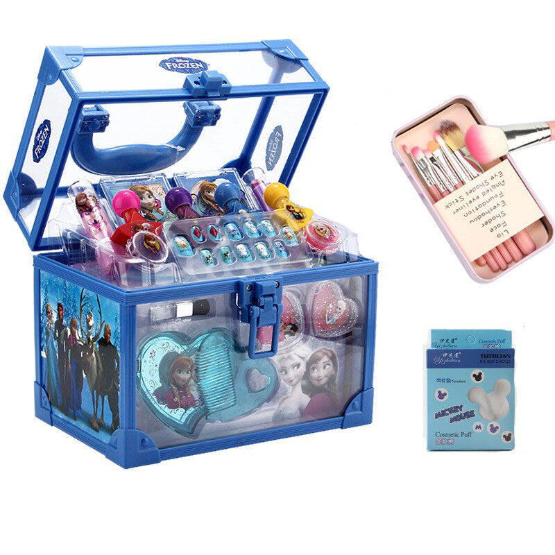 Maleta De Maquiagem Infantil Disney Frozen + Kit De Pincéis - Lojas Onlishop