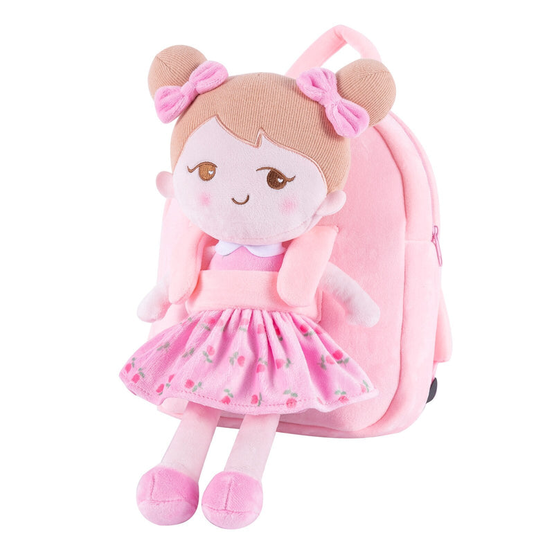 Mochila infantil De Pelúcia + Boneca De Pano Fofa - Lojas Onlishop