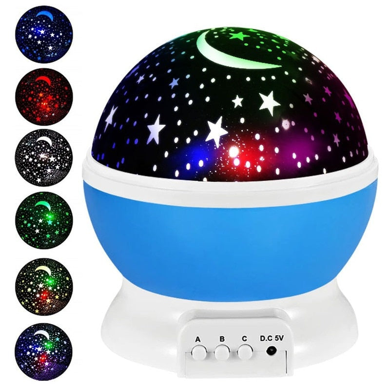 Luminária Projetor De Estrelas 360˚ Em Formato Esférico Via USB - Lojas Onlishop