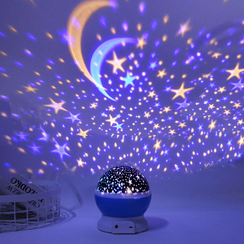 Luminária Projetor De Estrelas 360˚ Em Formato Esférico Via USB - Lojas Onlishop