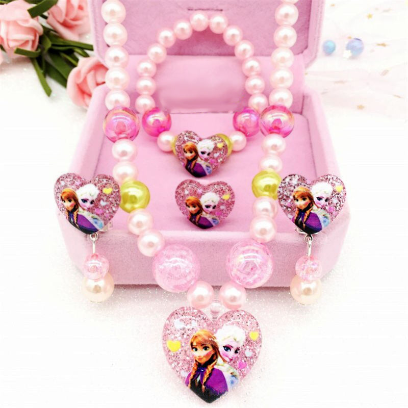 Conjunto De Jóias De Princesas Da Disney - Lojas Onlishop