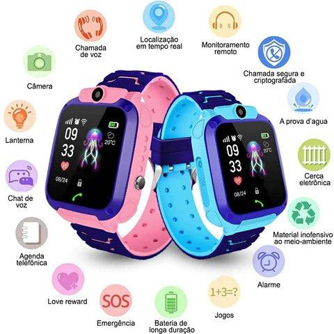 Smart Watch Infantil com GPS Localizador - Lojas Onlishop