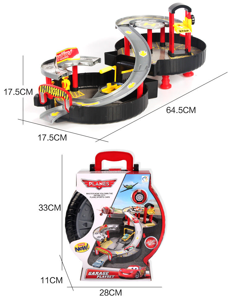 Brinquedo Pista Esportiva Do Filme Carros + Maleta Em Forma De Roda - Lojas Onlishop